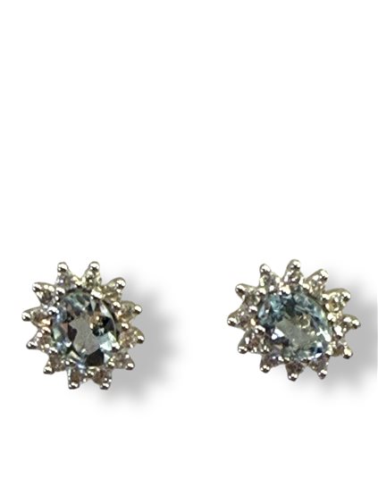 Ohrringe Demetra Dame AQUA in Weißgold Acquamarina 1.00 Ct 128.O.100.024.W.A3 - 128.O.100.024.W.A3